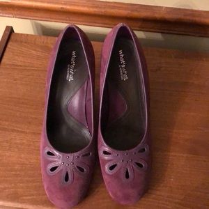 What’s What Purple suede pumps Aerosoles size 8
